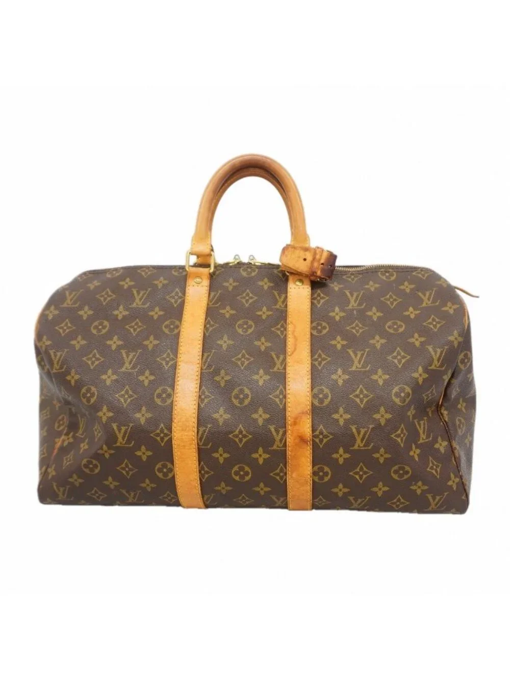 Louis Vuitton Boston Bag Monogram Keepall 45 Brown